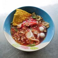 Yen Ta Fo Muek Khai restaurant in Chon Buri, Thailand