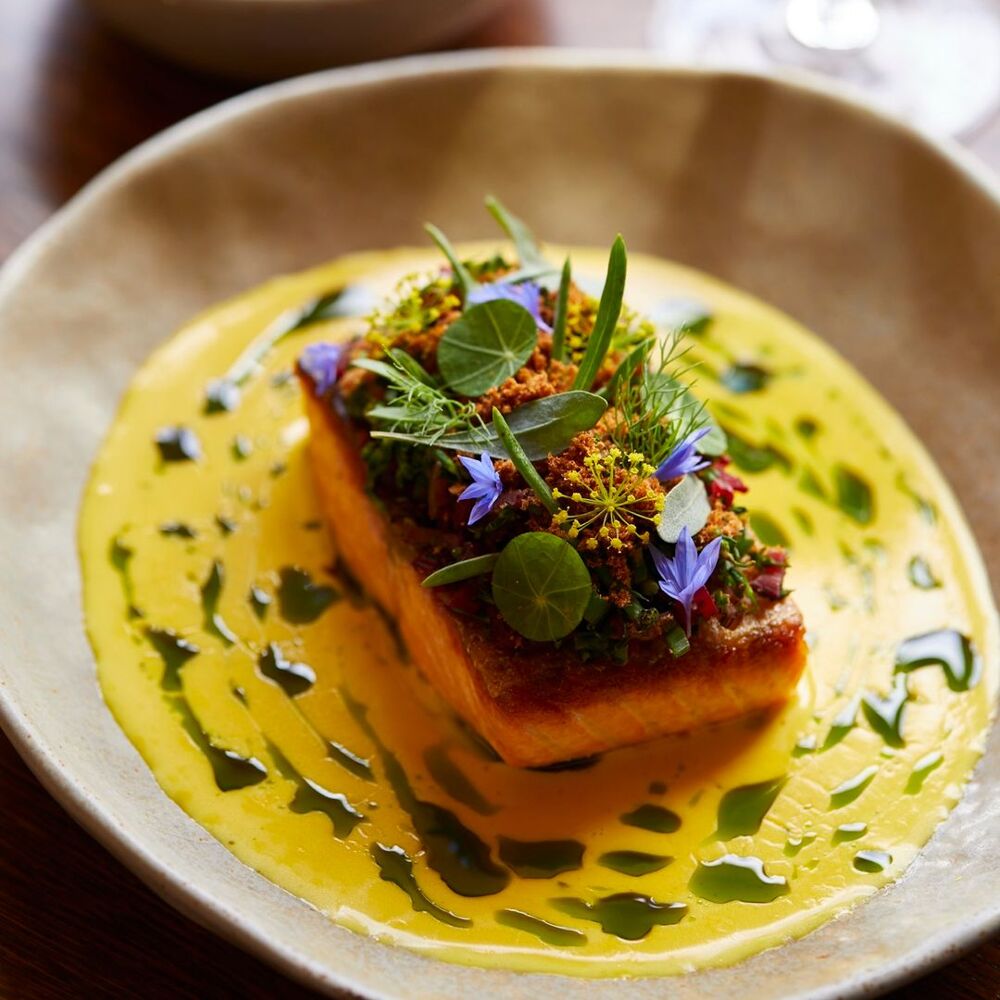 The Woolpack Inn restaurant in Northington, United Kingdom