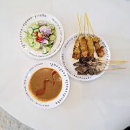 Apollo Pork Satay restaurant in Chon Buri, Thailand