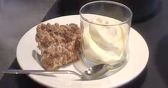 La sbrisolona, crème au mascarpone