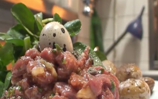 Tartare de cheval, pommes rissolées