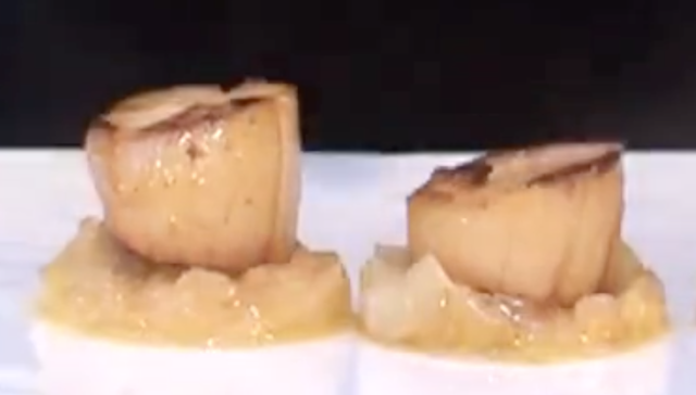 Noix de saint-jacques de Bretagne, endives caramélisées à l’orange, crème de curry