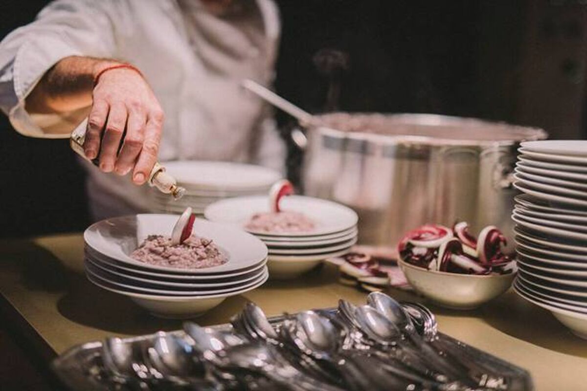 Le risotto à la saucisse de Fabrizio Ferrara