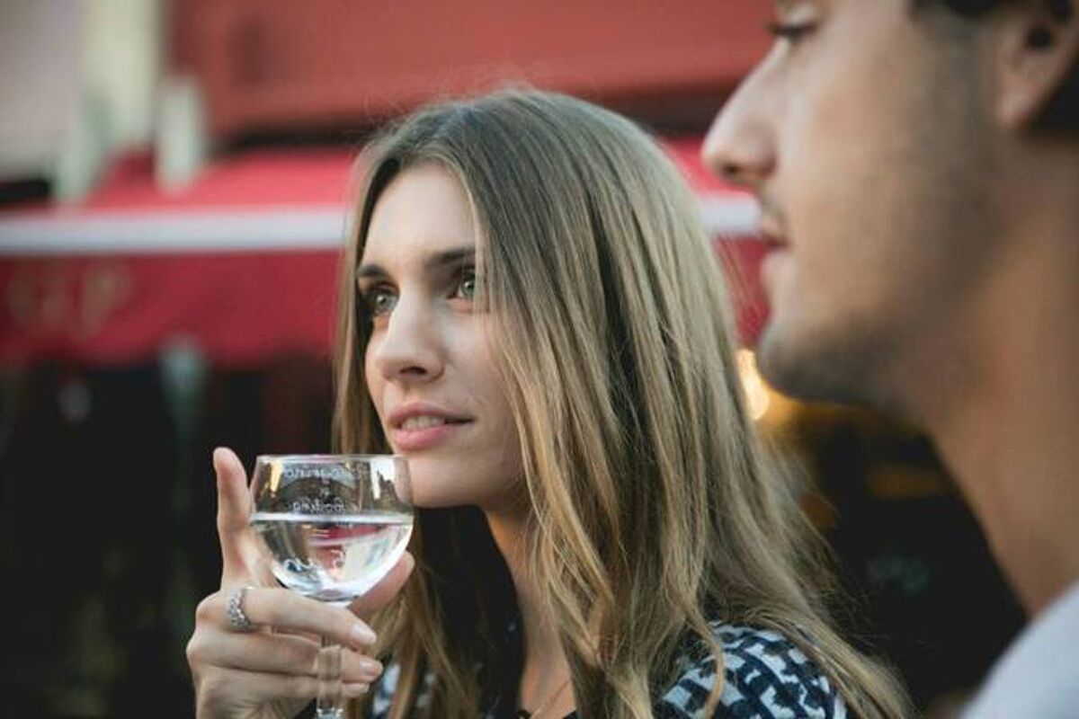 Un verre gravé à la main à l'occasion du Grand Fooding S.Pellegrino