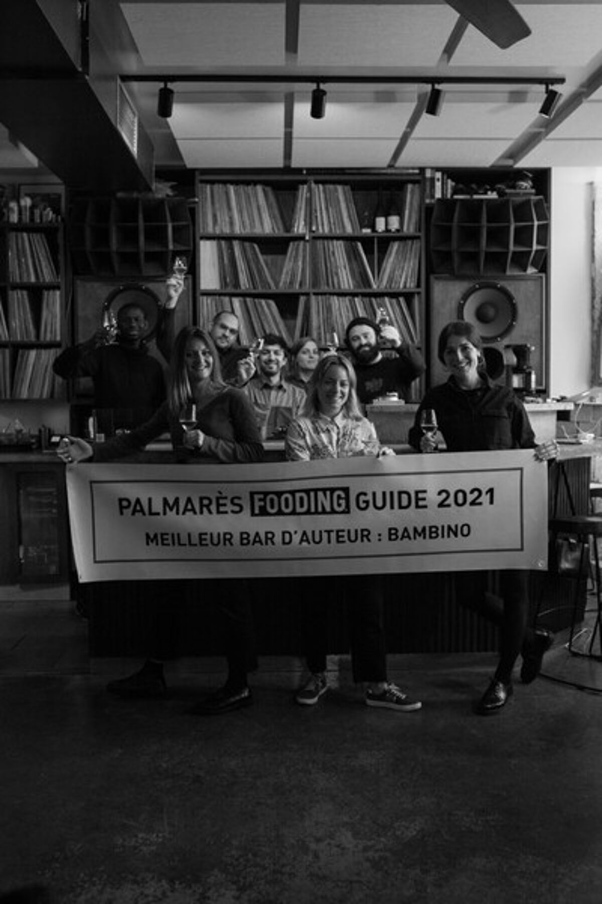 Fabien Lombardi et son équipe de Bambino, meilleur bar d'auteur Guide 2021