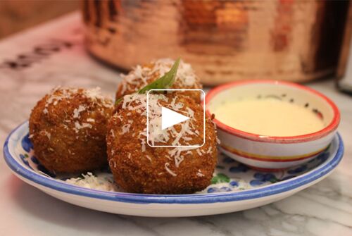 Recette arancini Ã  la truffe - Dalmata - Fooding Â®