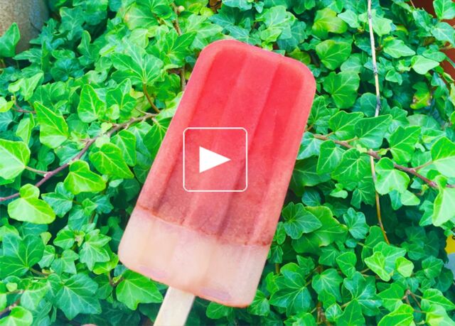 Ice pop pastèque, chocolat, chili, maldon