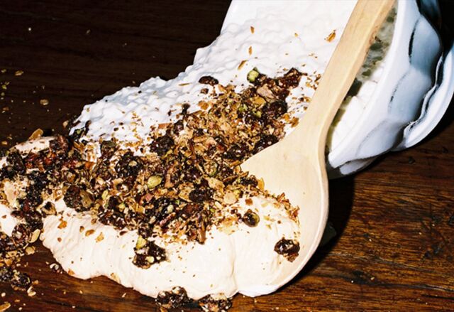 Le riz au lait du menu carte blanche