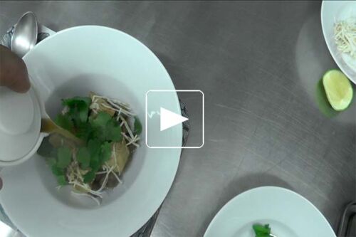Recette bouillon de champignons de paris et foie gras de canard - Bouillon - Fooding ®