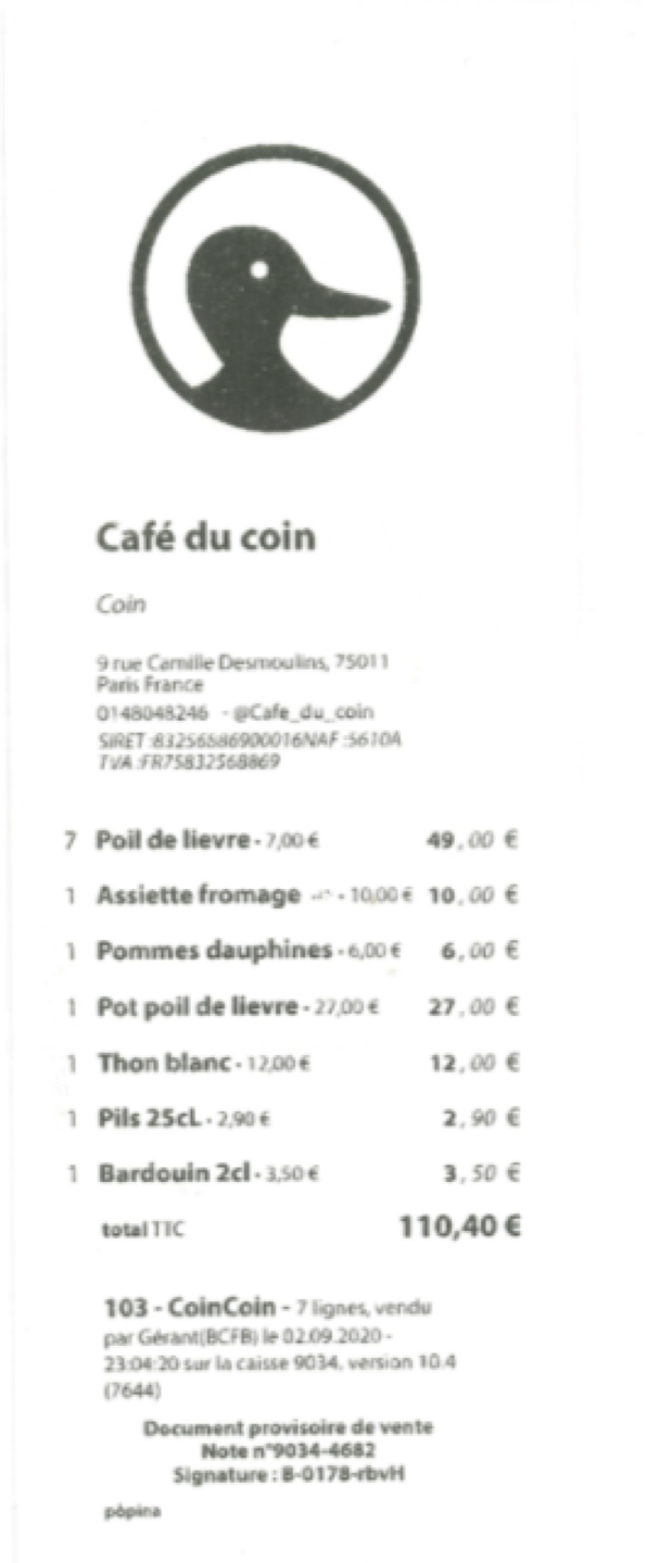 Restaurant Café du Coin in Paris - Fooding ®