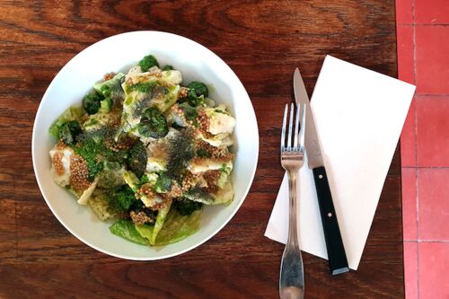 Recette salade cÃ©sar aux escargots et au gin tonic - Goguette - Fooding Â®