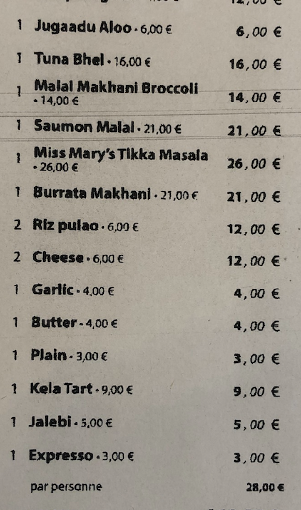 Restaurant Jugaad in Paris - Fooding