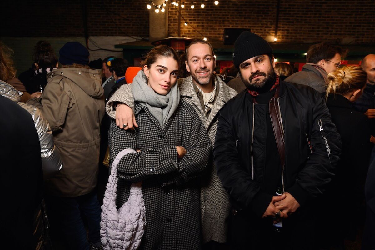 Clara Atlan, Tyrsa et Emmanuel Peña à la buvette