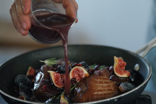 Recipe Magret de canard laqué à la Ruby, cranberries et gingembre frais - Julien Duboué - Fooding ®