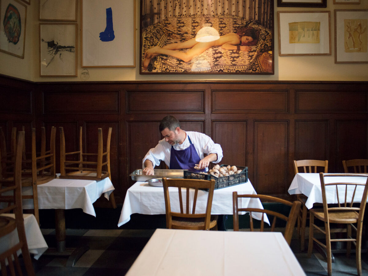 Le chef british Harry Lester au Saint Eutrope, à Clermont-Ferrand.