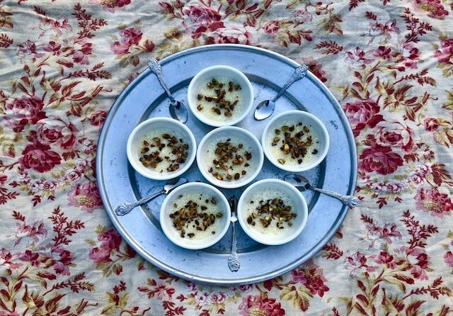 Tapioca, pistaches et fleur d’oranger