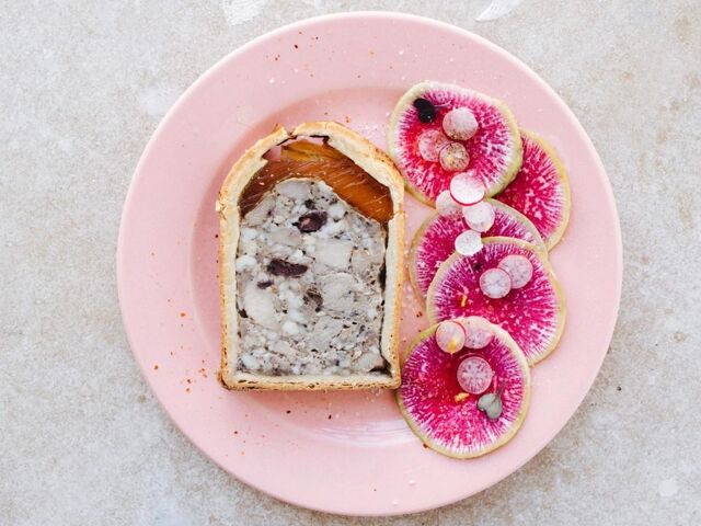 Pâté en croûte canard et olives