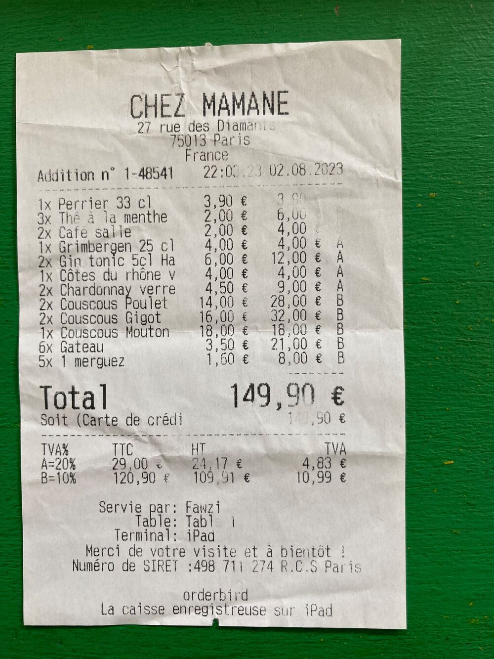 75013-Chez Mamane