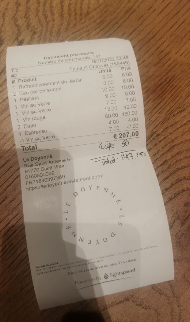 Le Doyenné note