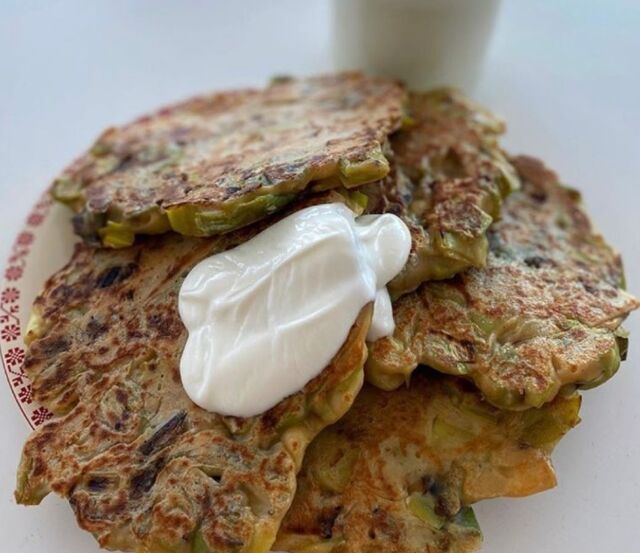 Pancakes de poireaux