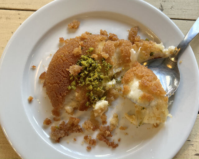 Knafeh à l'eau de rose et fleur d'oranger