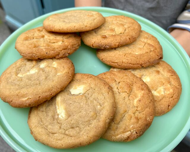 Cookies au beurre noisette et chocolat blanc