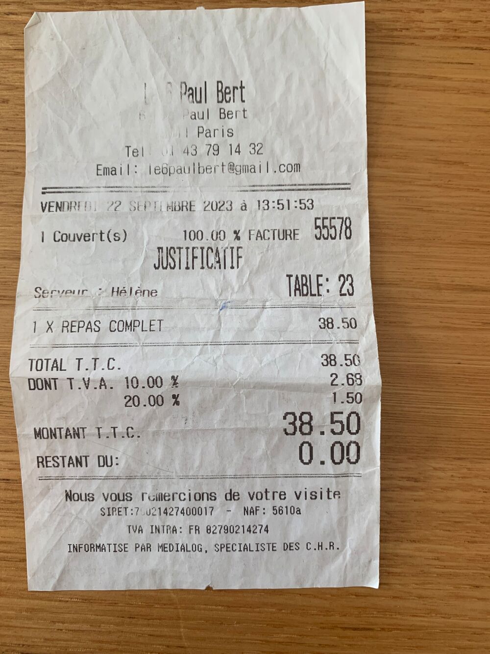 75011-Le 6 Paul Bert
