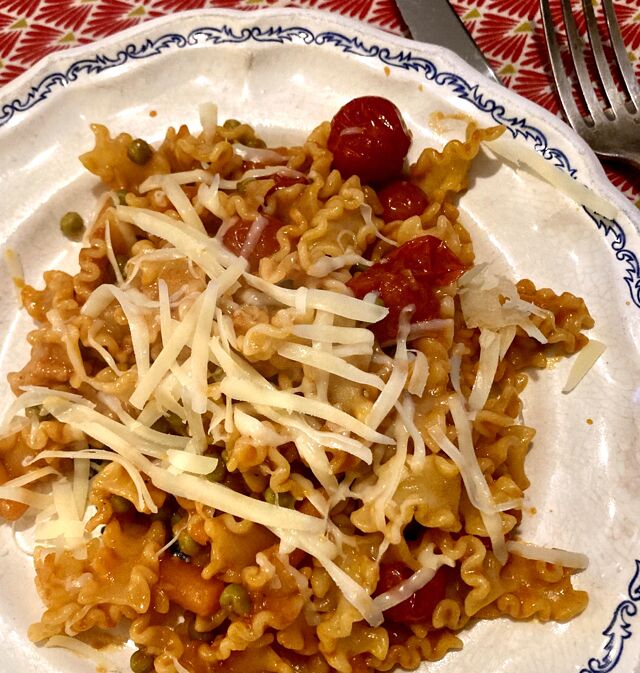 Pâtes au pif de ma fille (Pasta con il nasino di mia figlia, en italien)