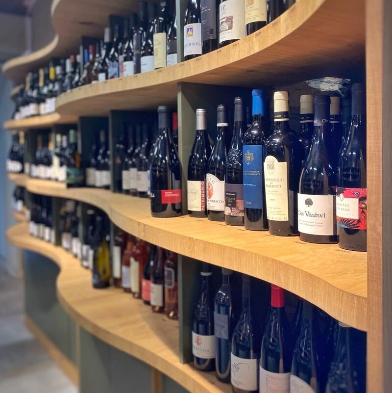 Wine cellar of L'empreinte Nature in Bastia