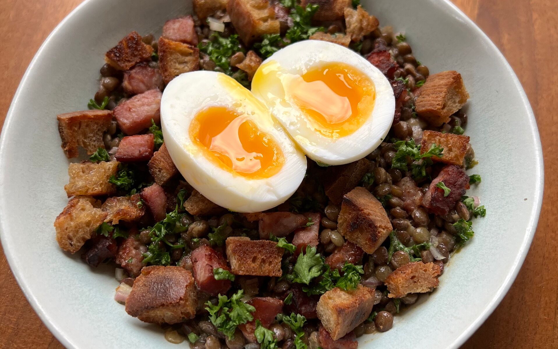 Salade de lentilles et diots-image