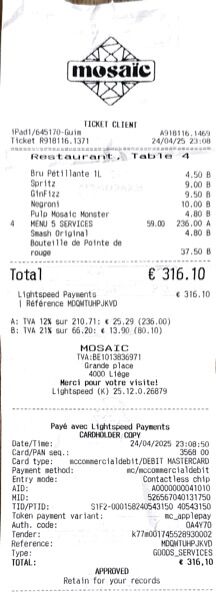 Restaurant Mosaïc (Liège)