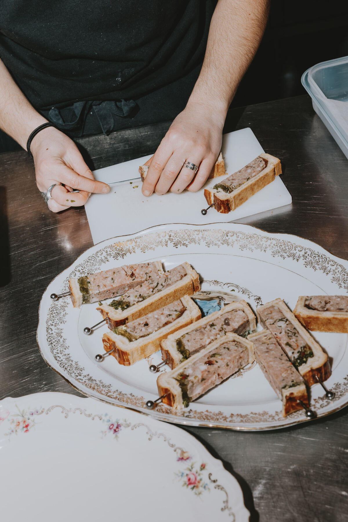 De befaamde pâté en croûte in bánh mì-stijl, tot de laatste kruimel verorberd.
